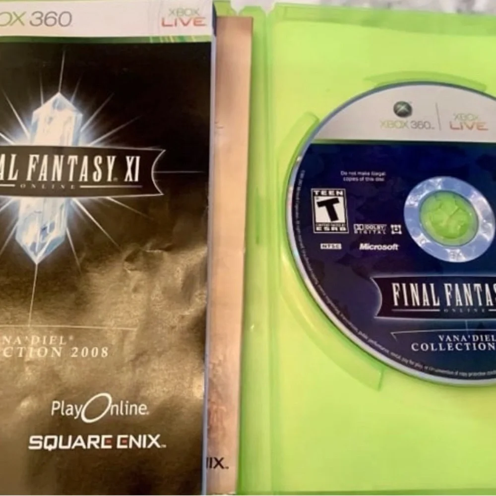 Final Fantasy XI 11 Vana'Diel Collection 4 in one XBOX 360 Game 2007 Tested